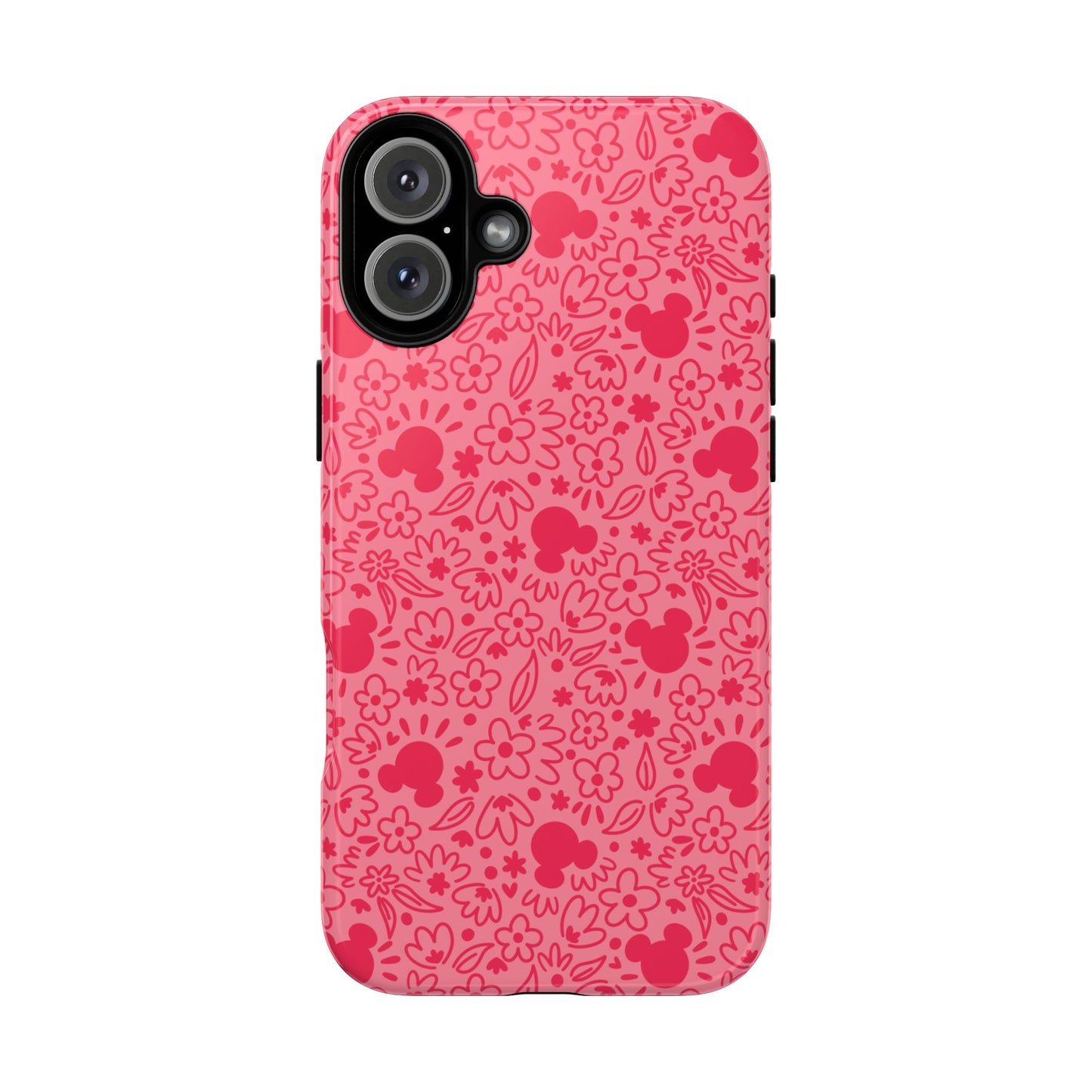 Mouse Florals (Pink) iPhone Case
