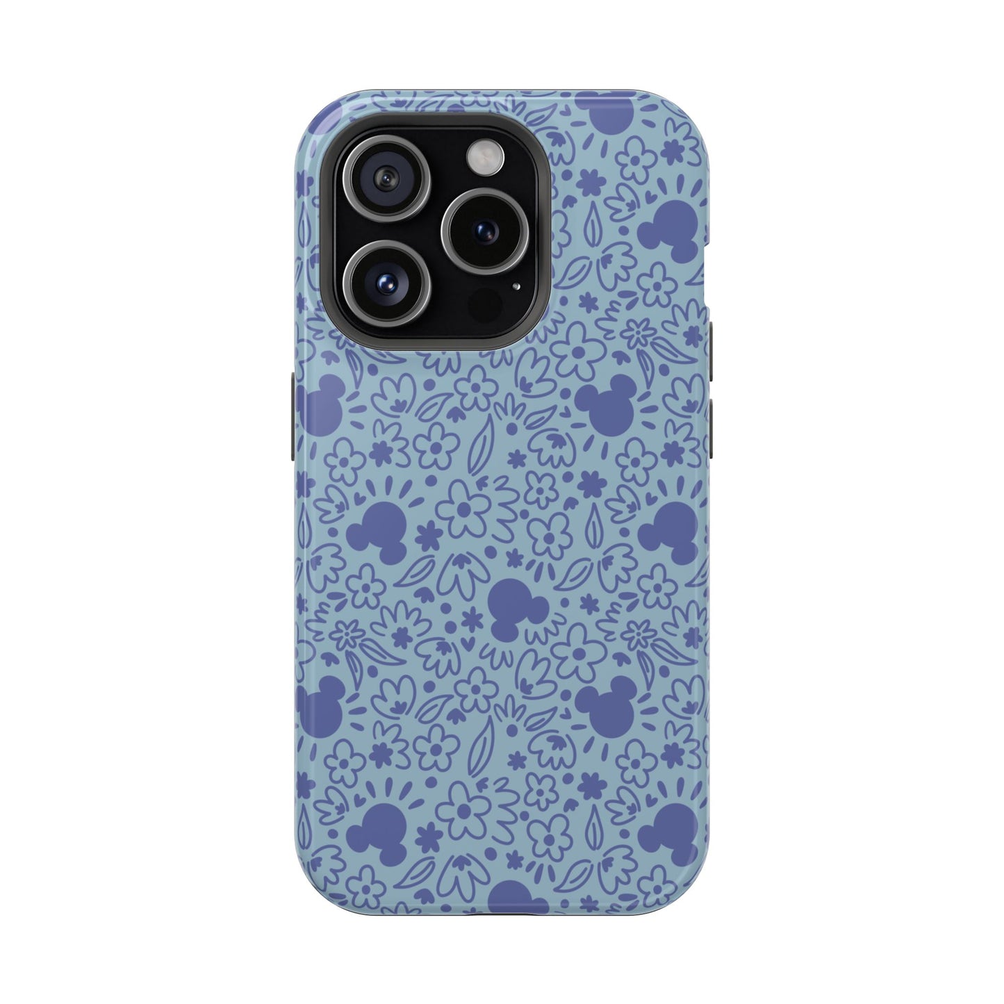 MagSafe Mouse Florals (Blue) iPhone Case