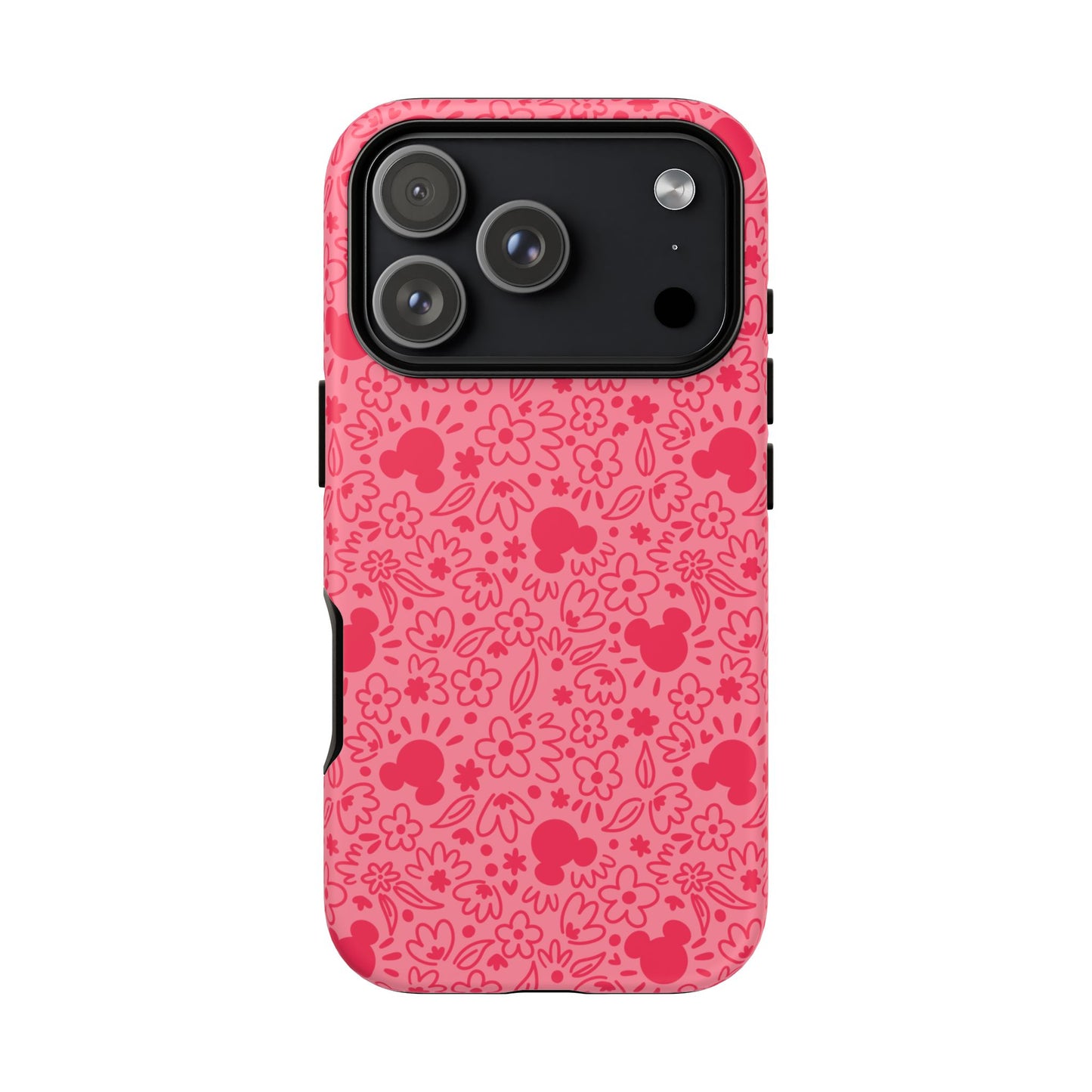 Mouse Florals (Pink) iPhone Case