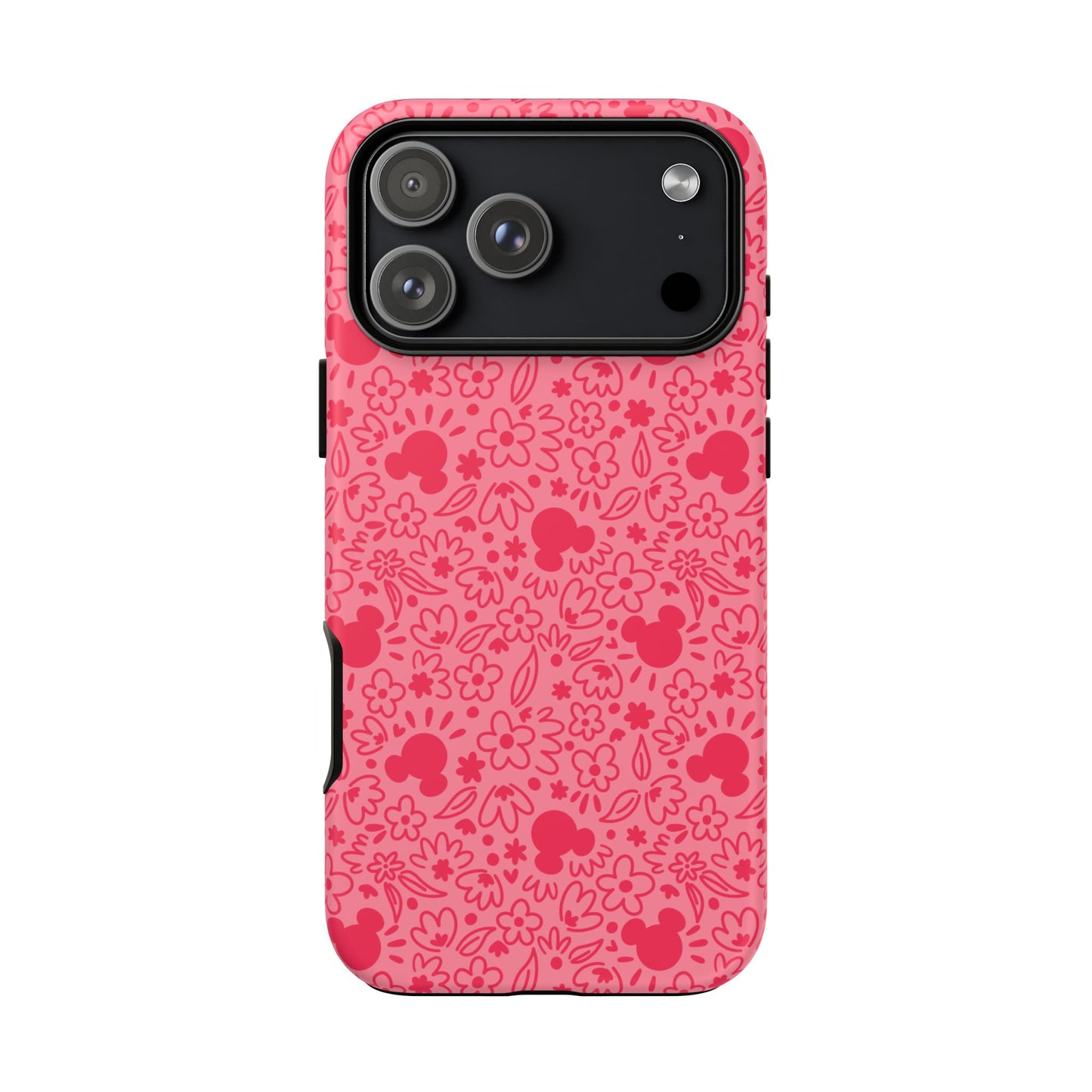 Mouse Florals (Pink) iPhone Case