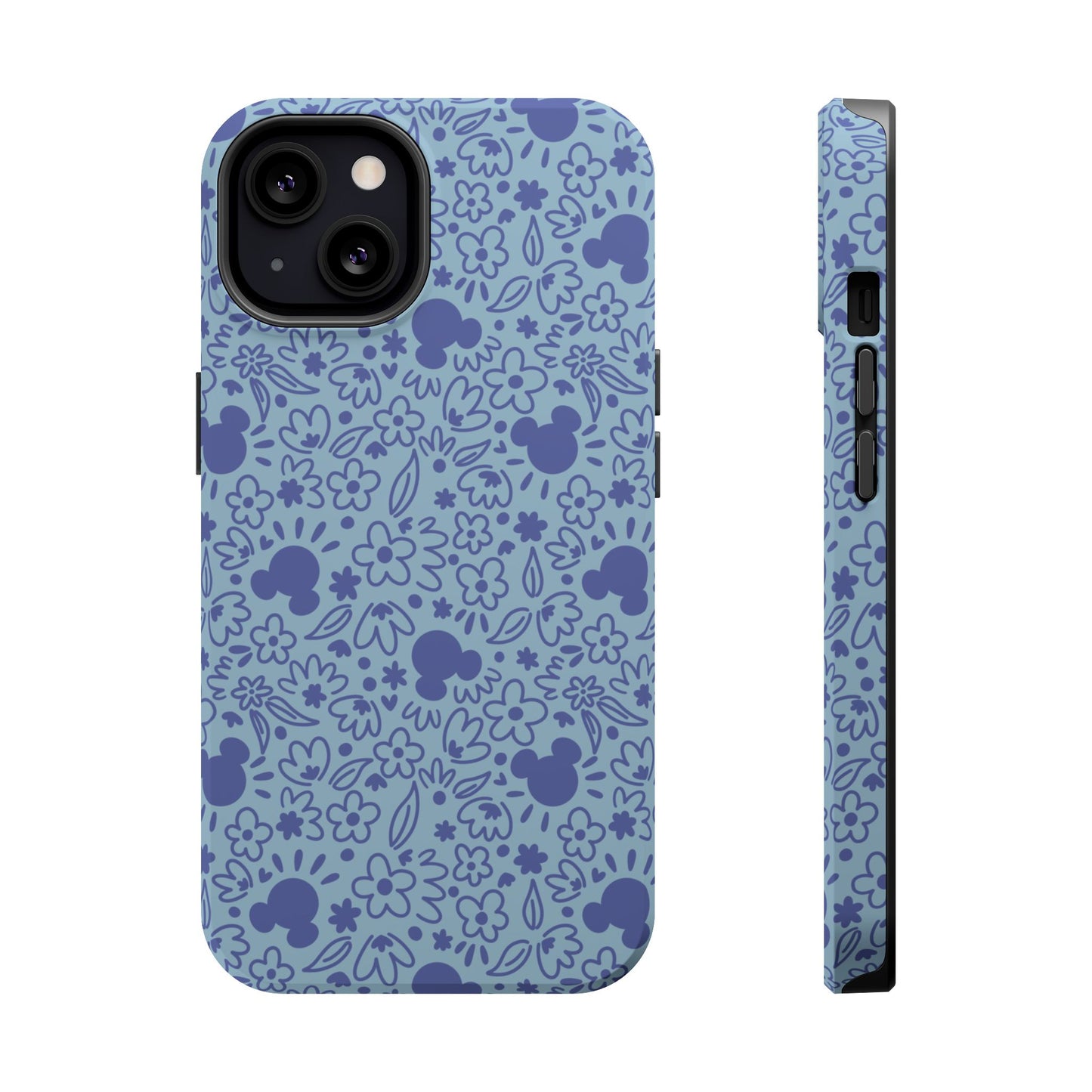 MagSafe Mouse Florals (Blue) iPhone Case