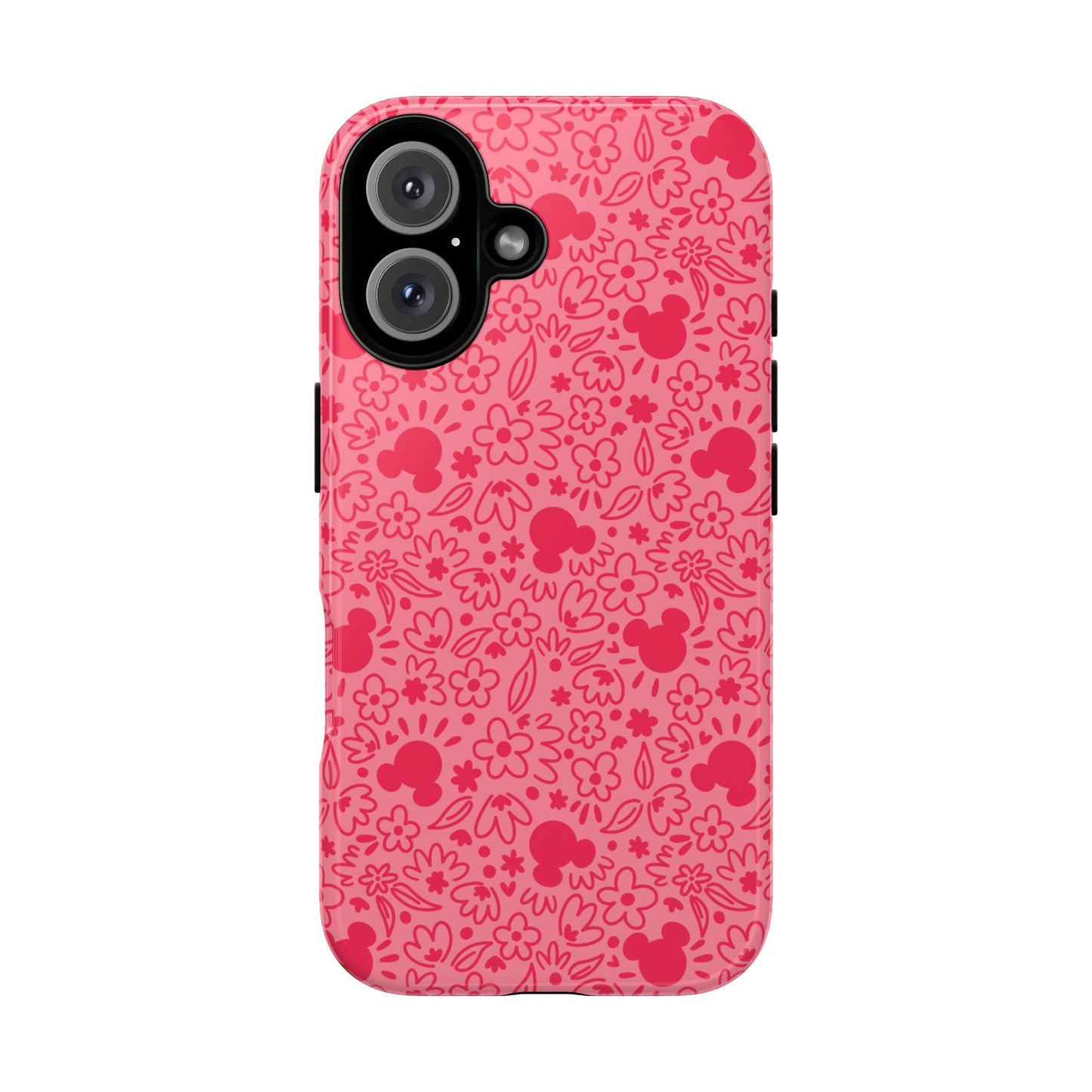 Mouse Florals (Pink) iPhone Case