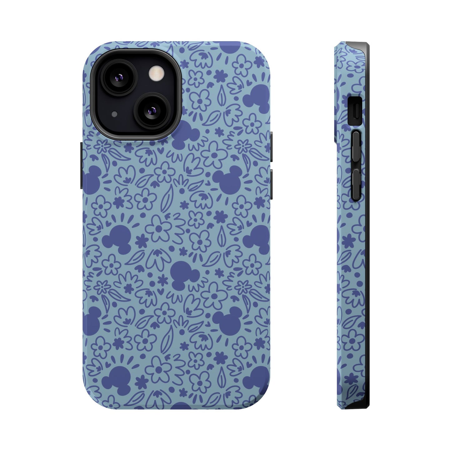 MagSafe Mouse Florals (Blue) iPhone Case