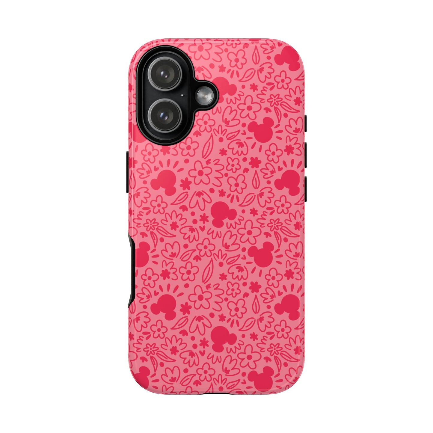 Mouse Florals (Pink) iPhone Case