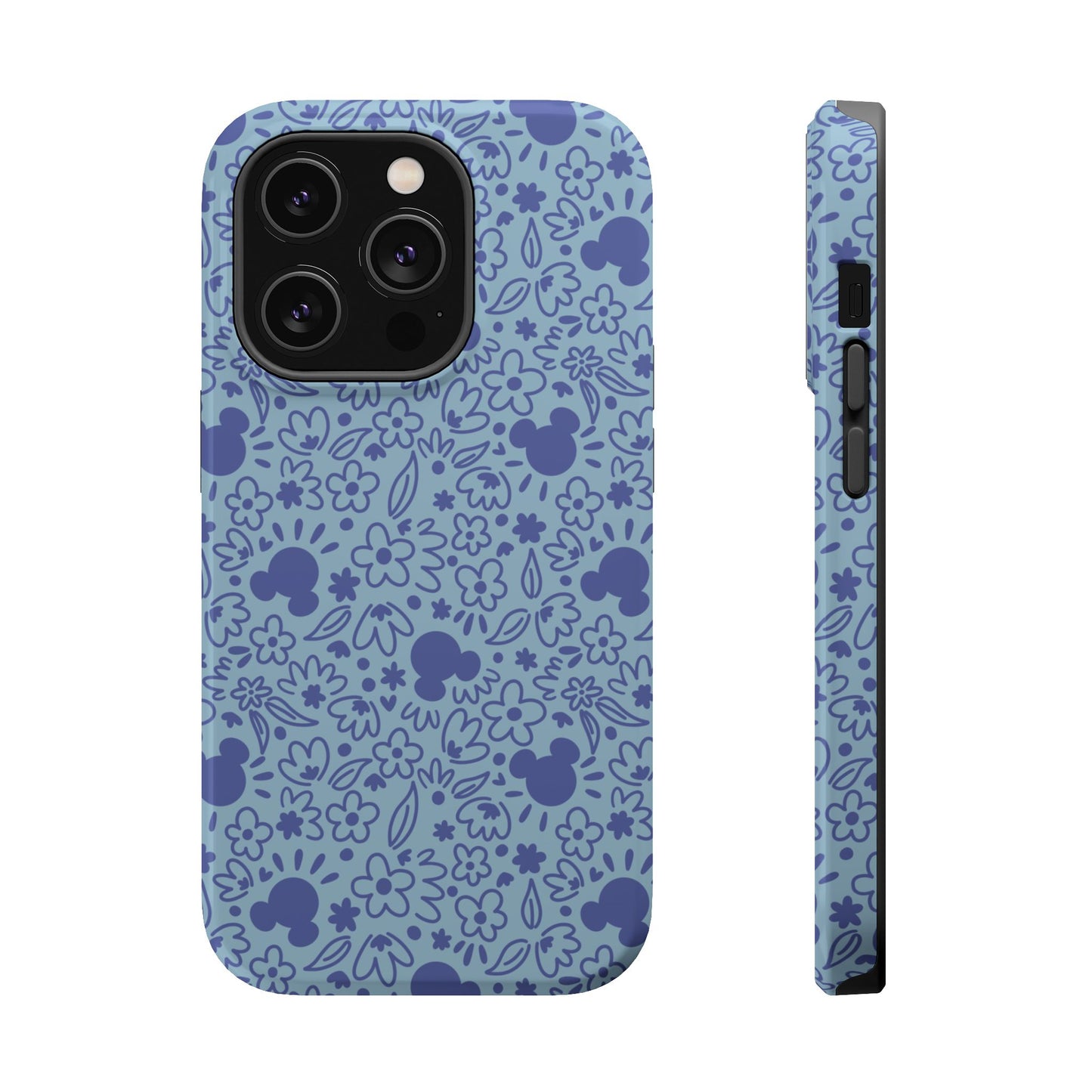 MagSafe Mouse Florals (Blue) iPhone Case