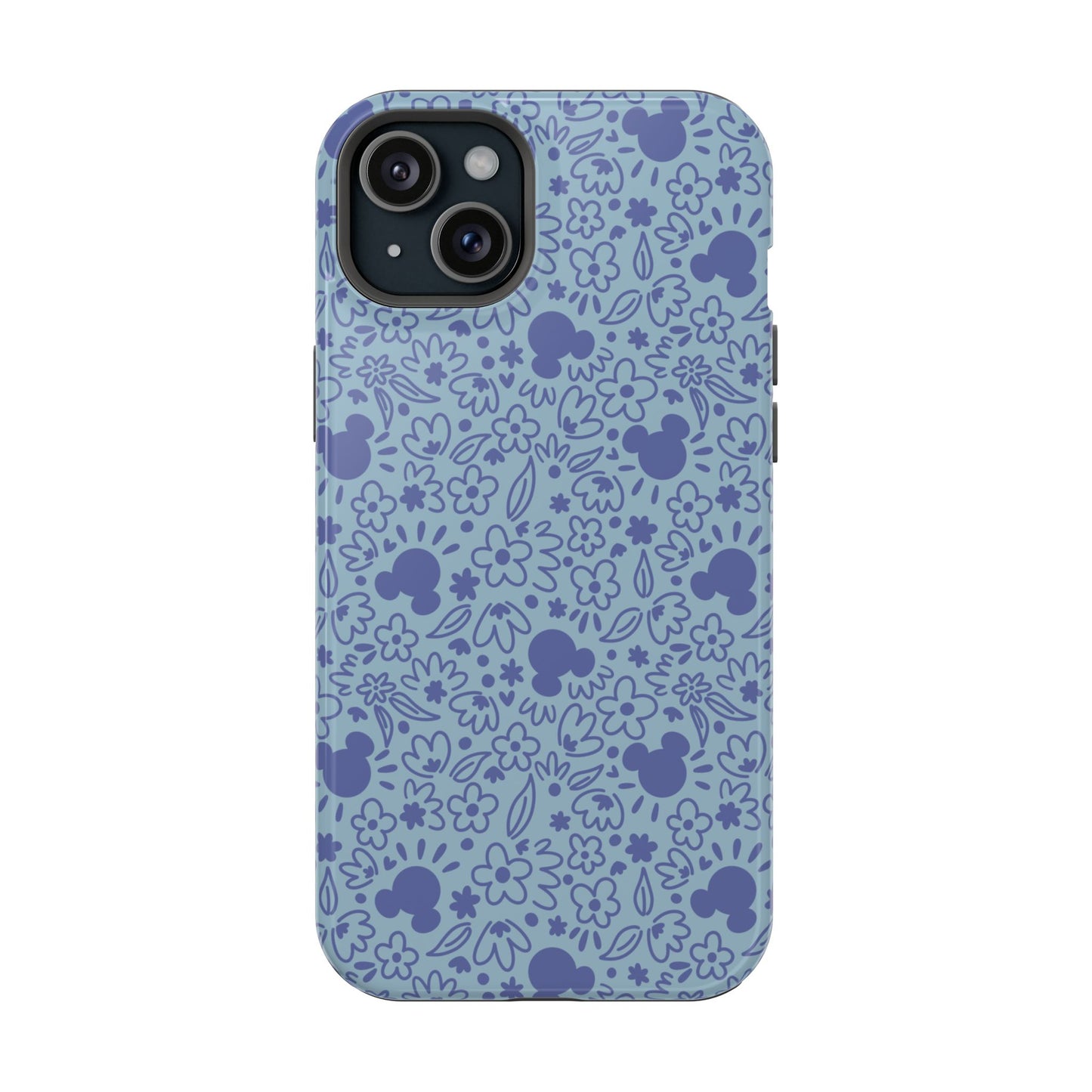 MagSafe Mouse Florals (Blue) iPhone Case