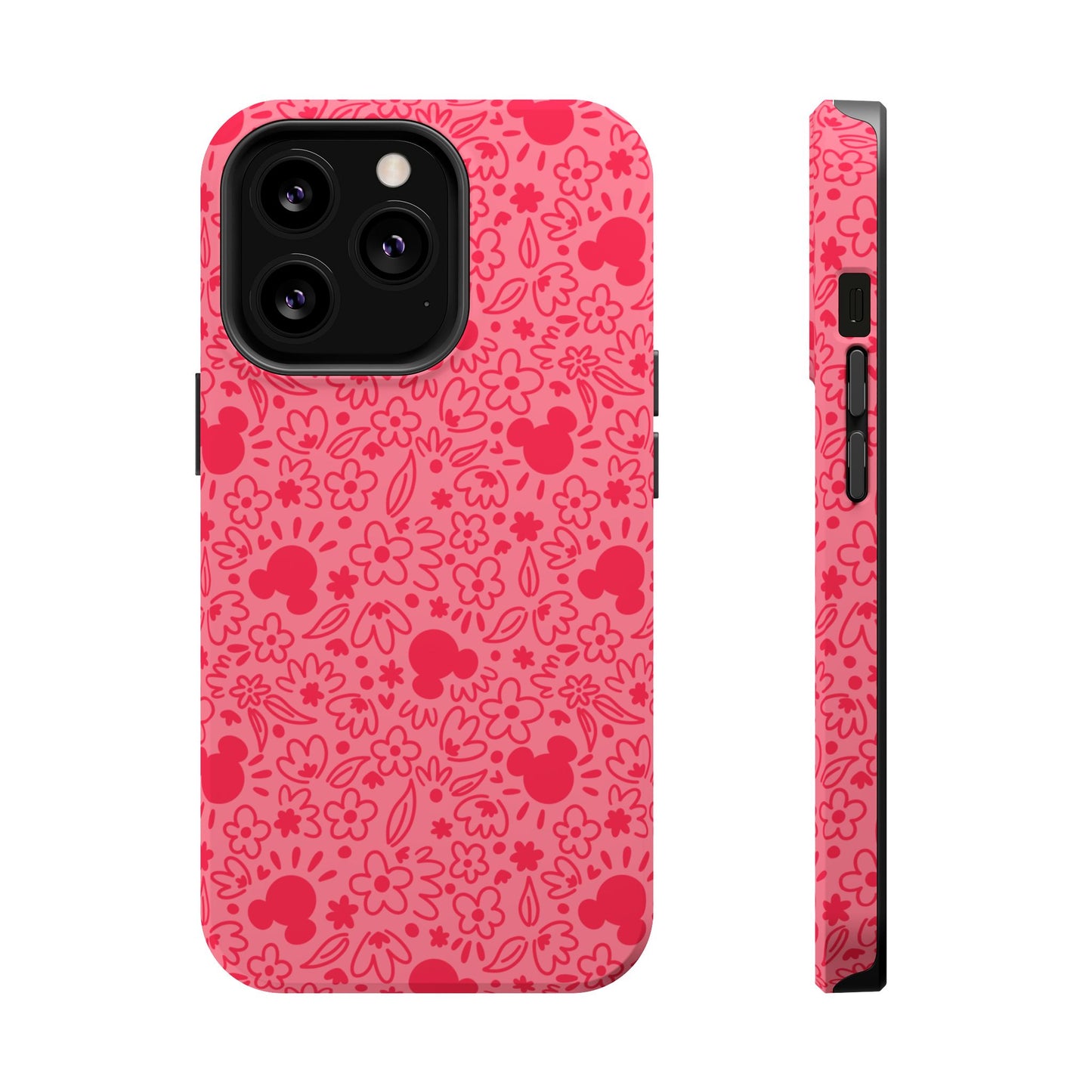 MagSafe Mouse Florals (Pink) iPhone Case