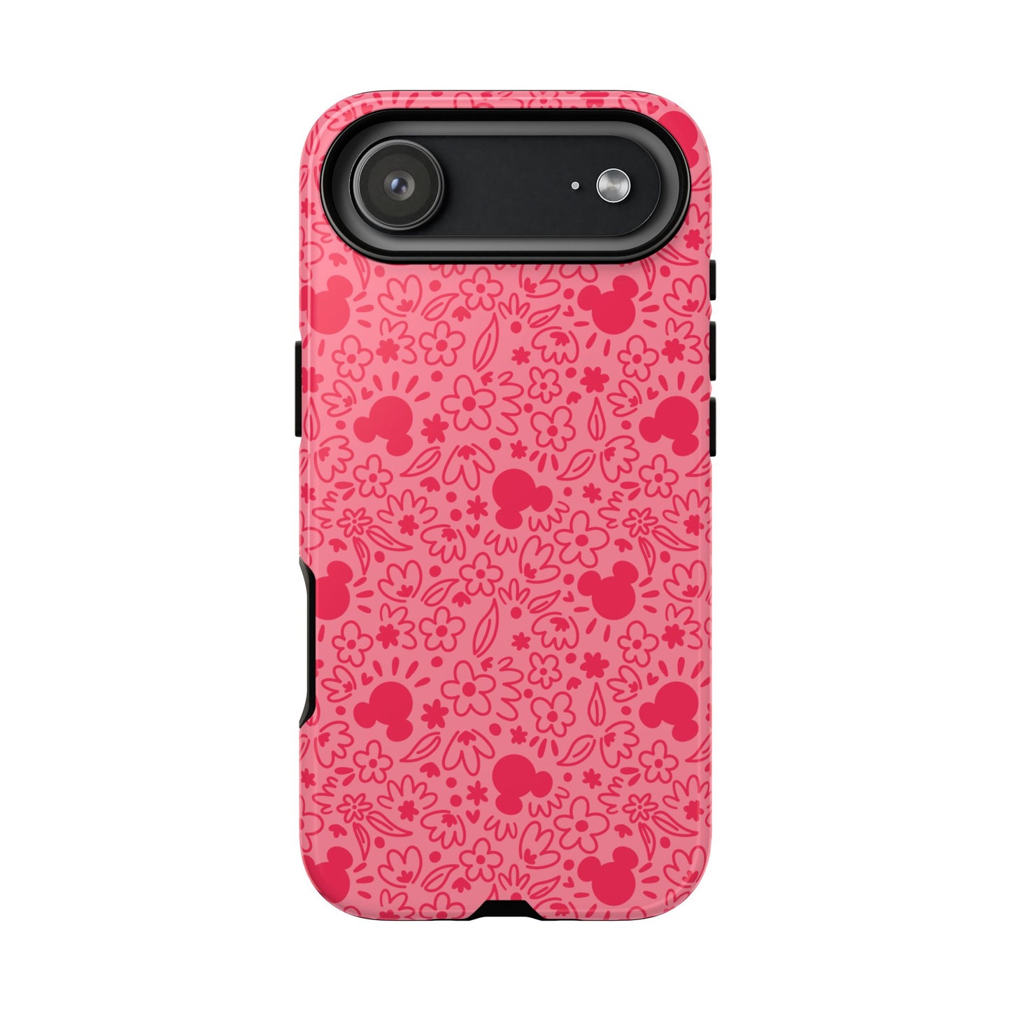 Mouse Florals (Pink) iPhone Case