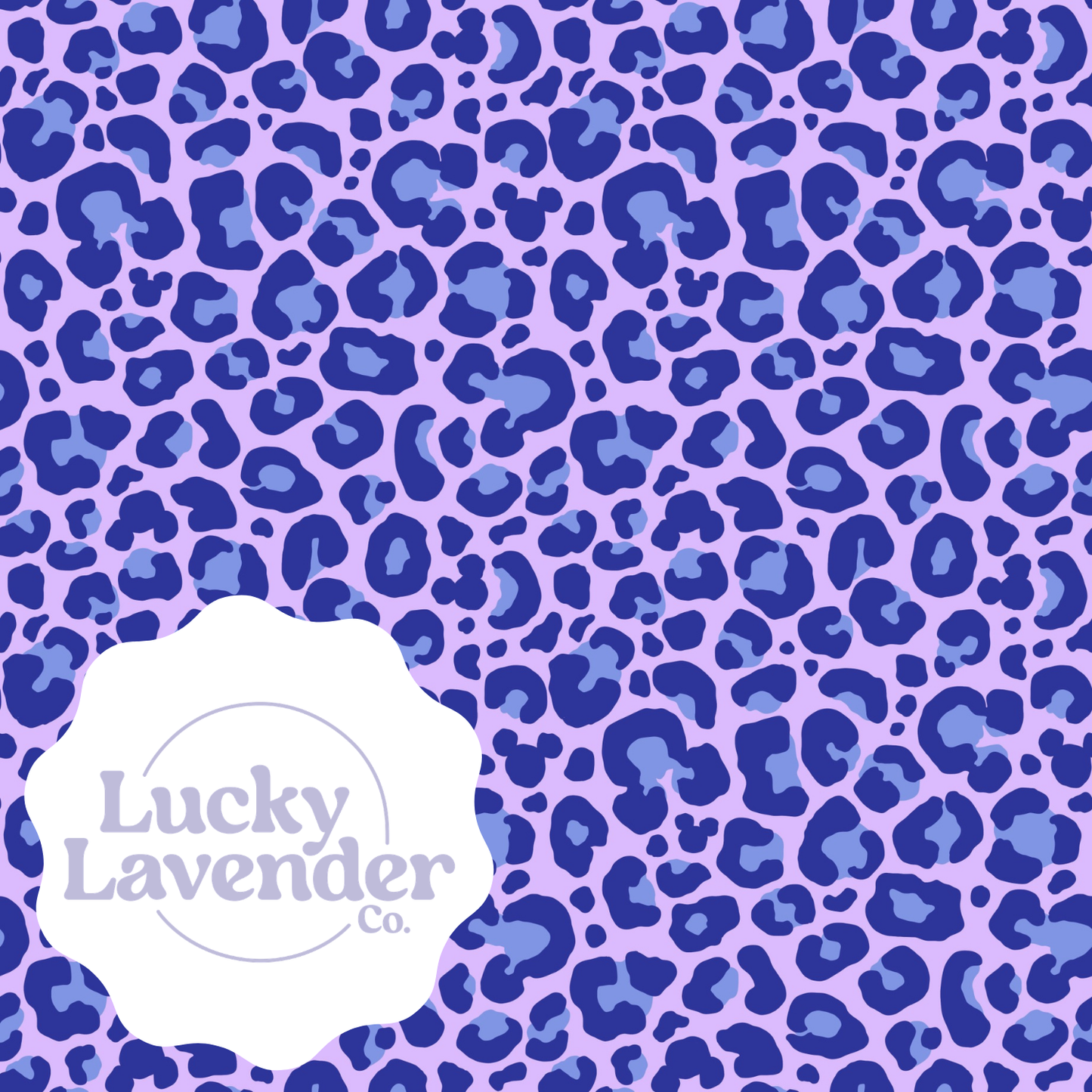 Wild Cutie Seamless Pattern - Purple/Blue