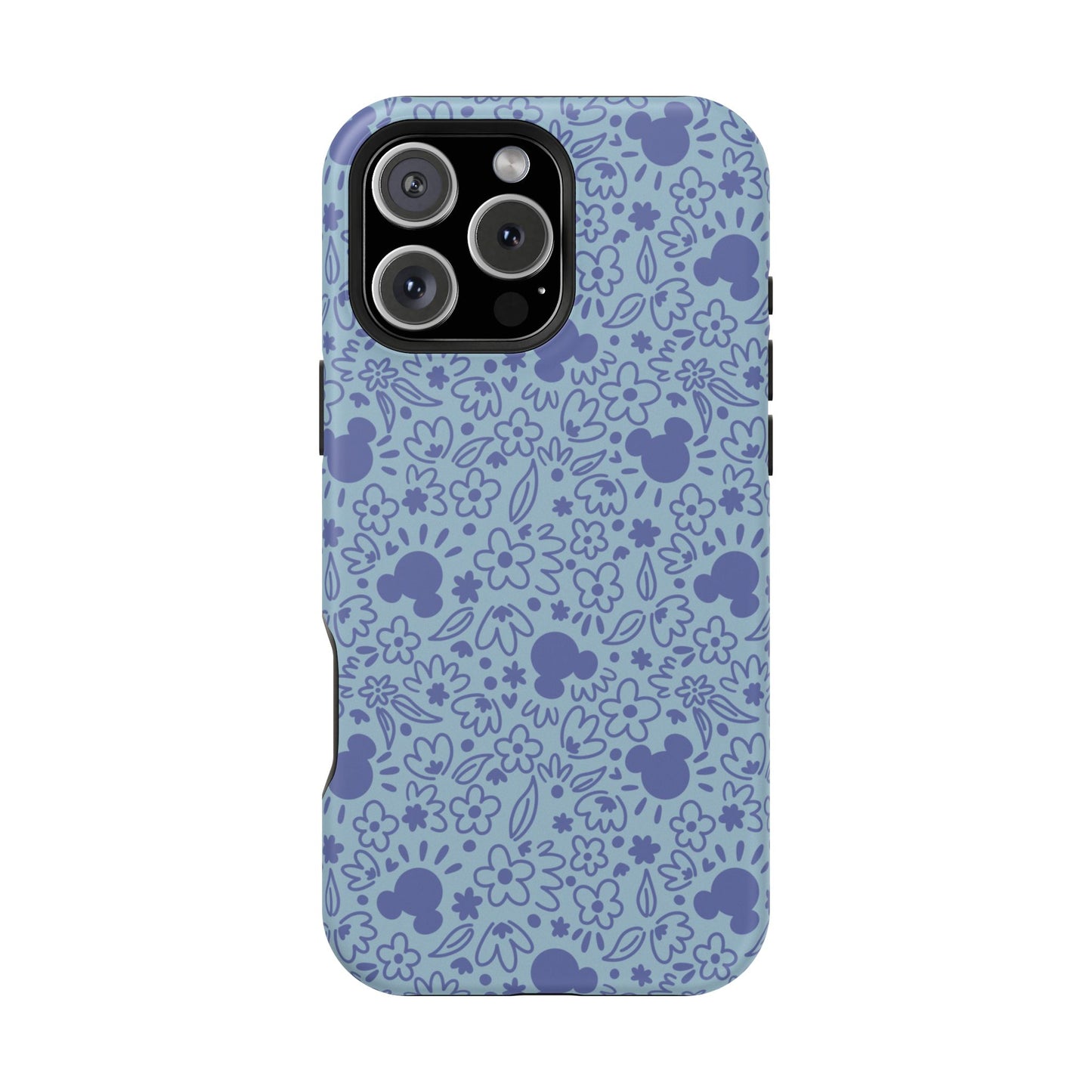 MagSafe Mouse Florals (Blue) iPhone Case