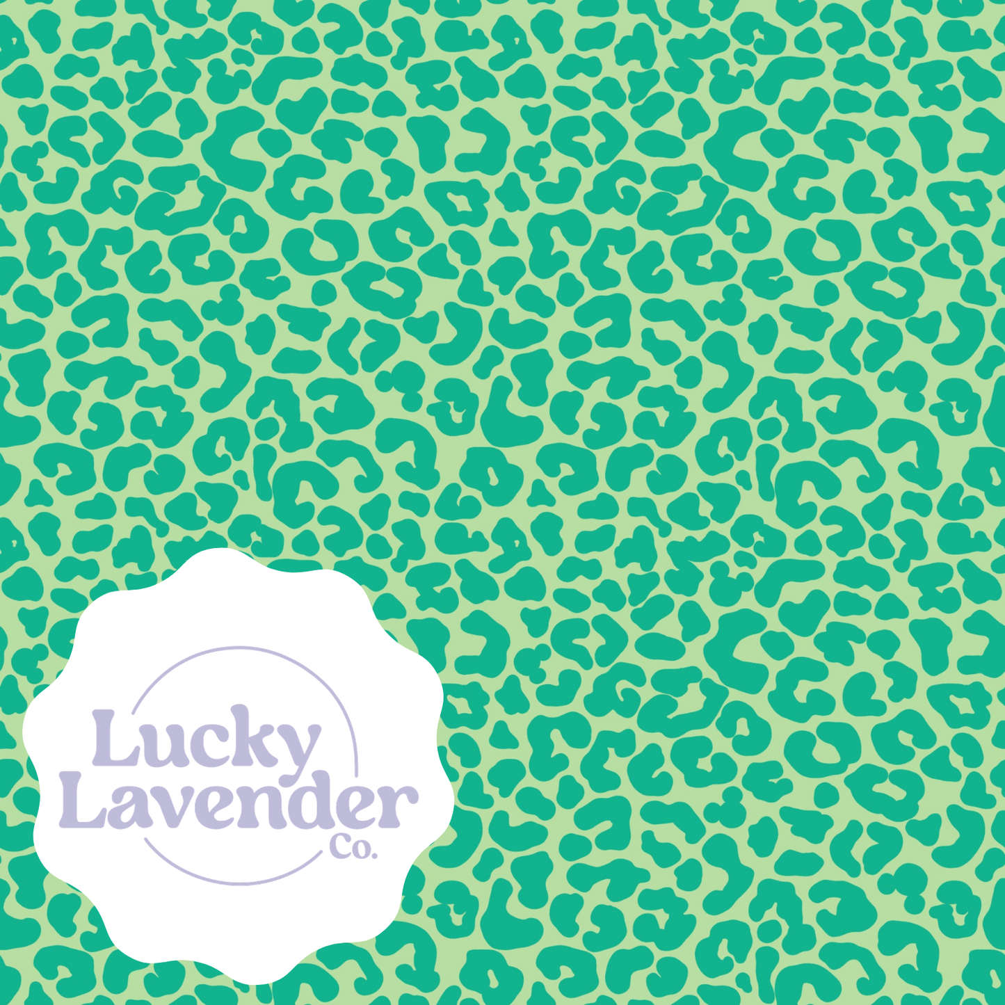 Mousey Cheetah Seamless Pattern - Lime/Kelly