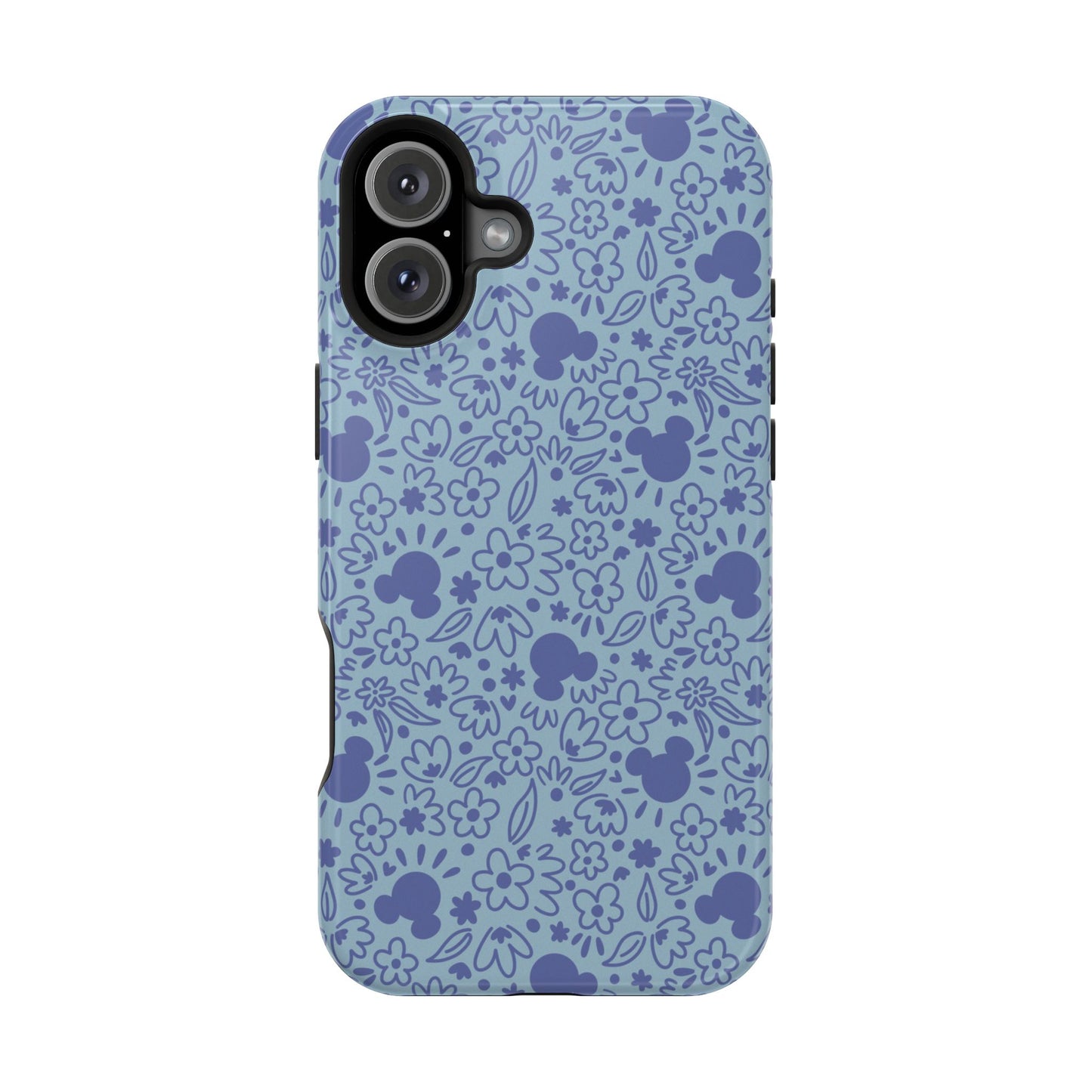 MagSafe Mouse Florals (Blue) iPhone Case