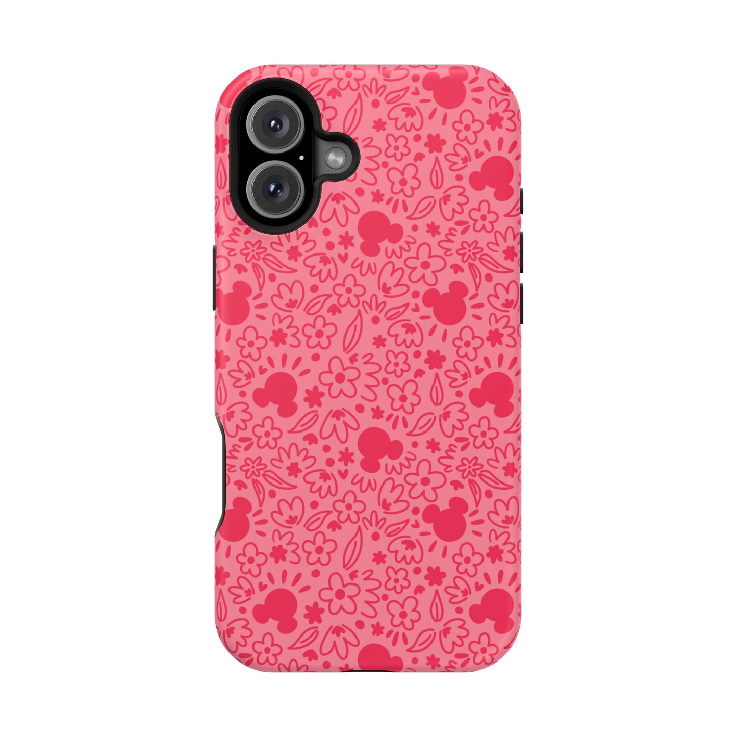 MagSafe Mouse Florals (Pink) iPhone Case