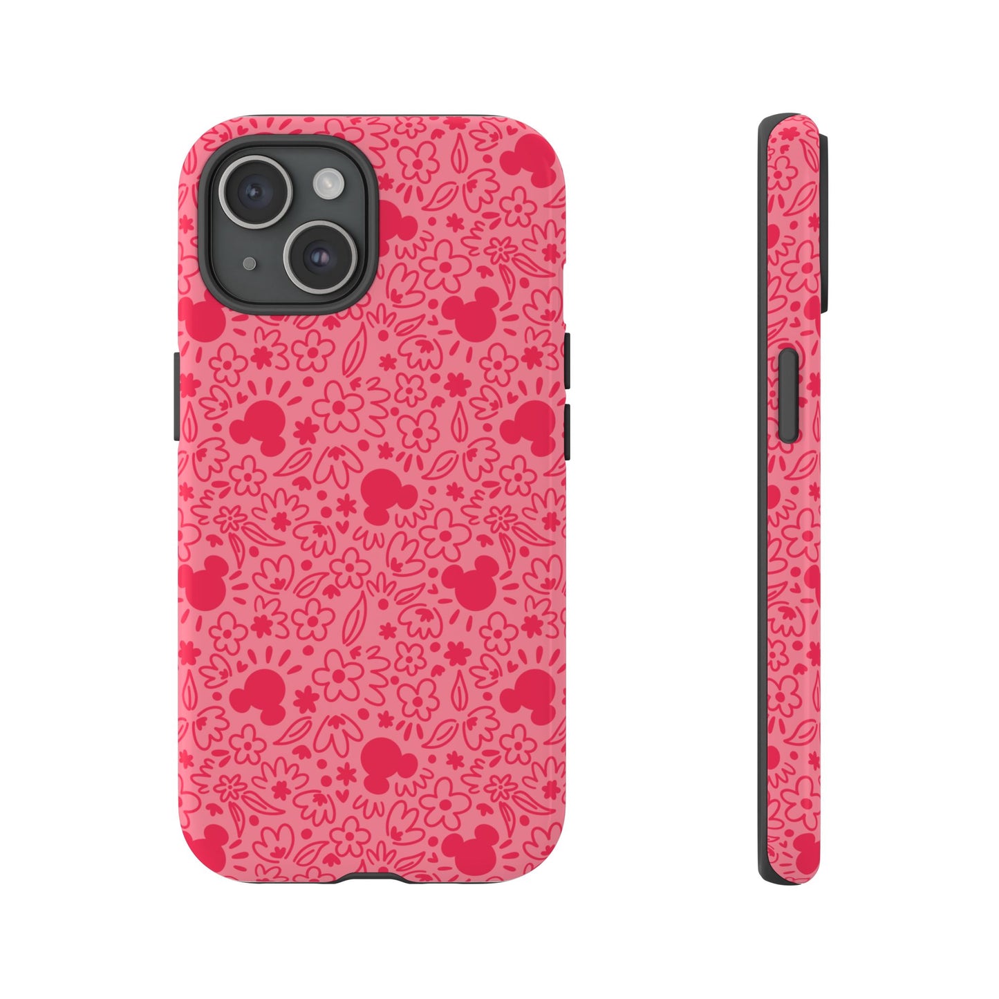 Mouse Florals (Pink) iPhone Case