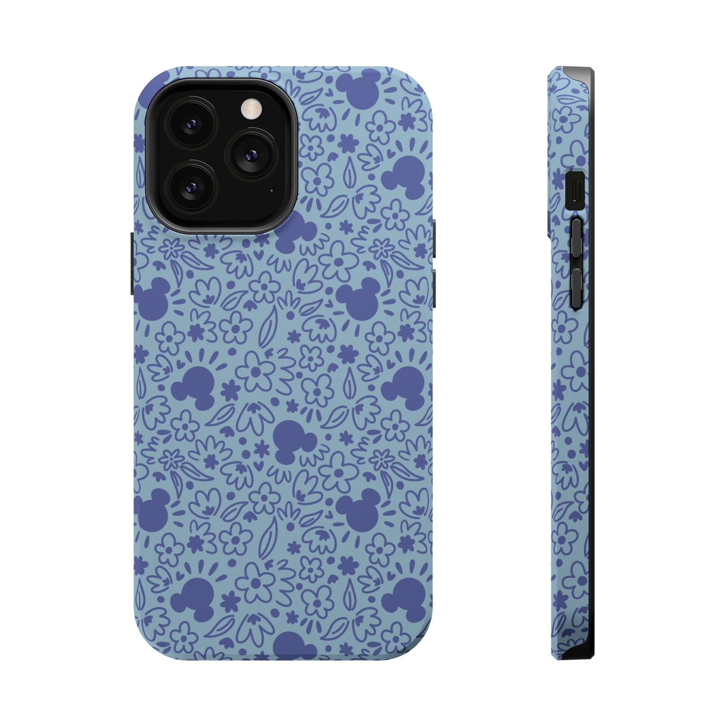 MagSafe Mouse Florals (Blue) iPhone Case