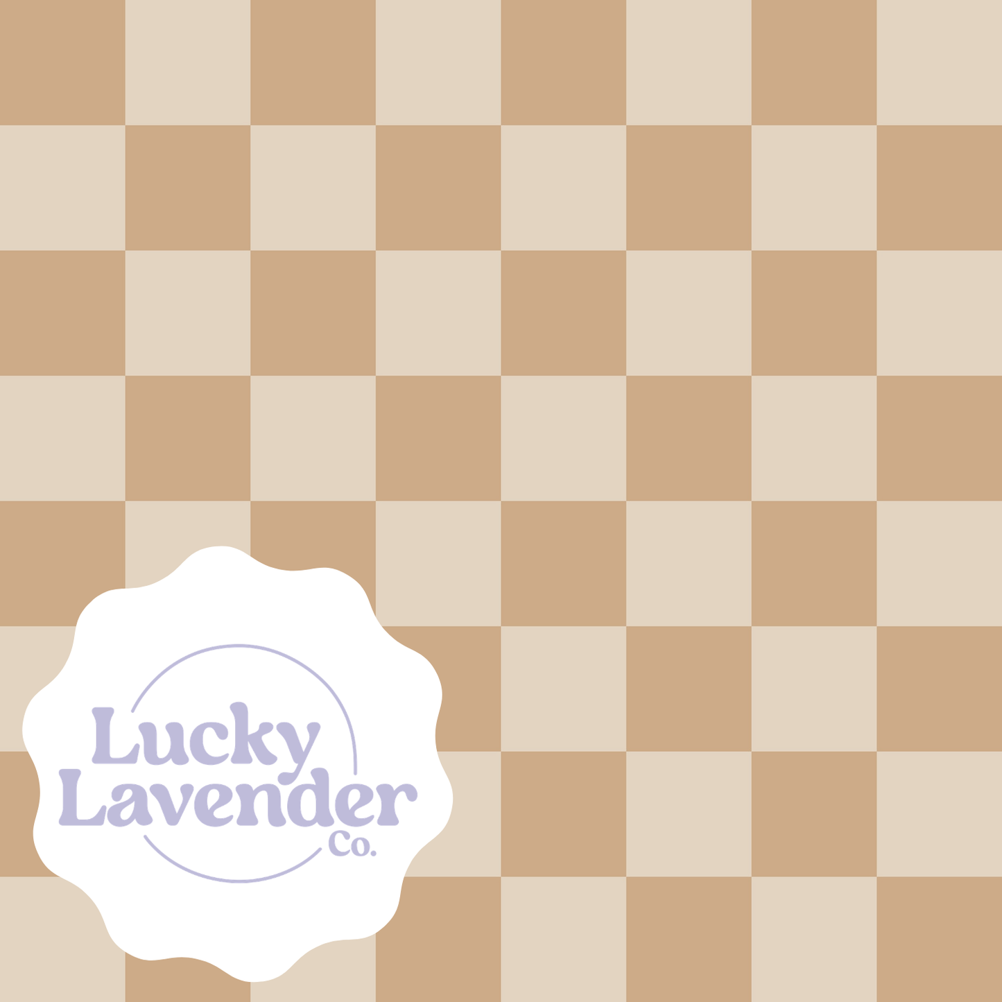 Dance Floor Seamless Pattern - Cream/Tan