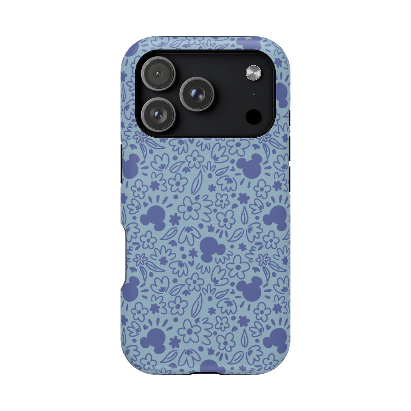 MagSafe Mouse Florals (Blue) iPhone Case