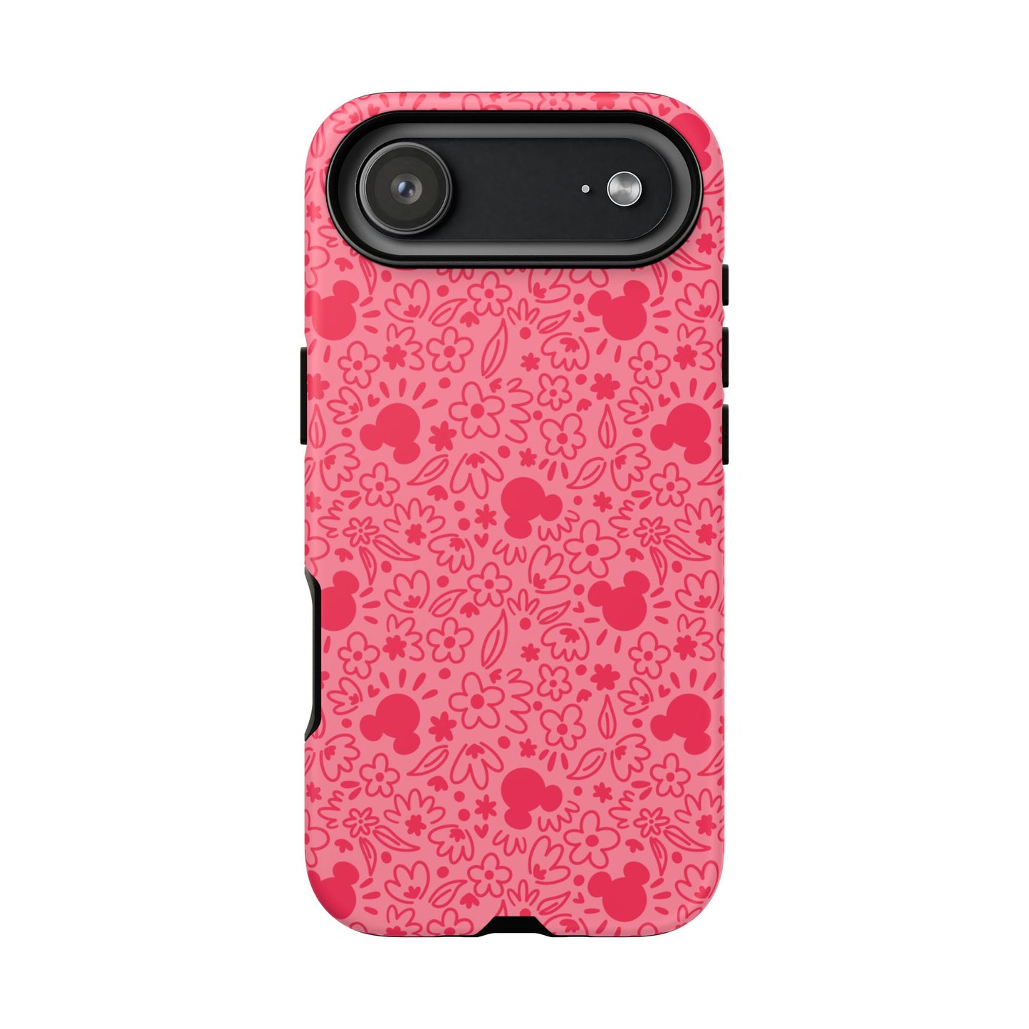 Mouse Florals (Pink) iPhone Case