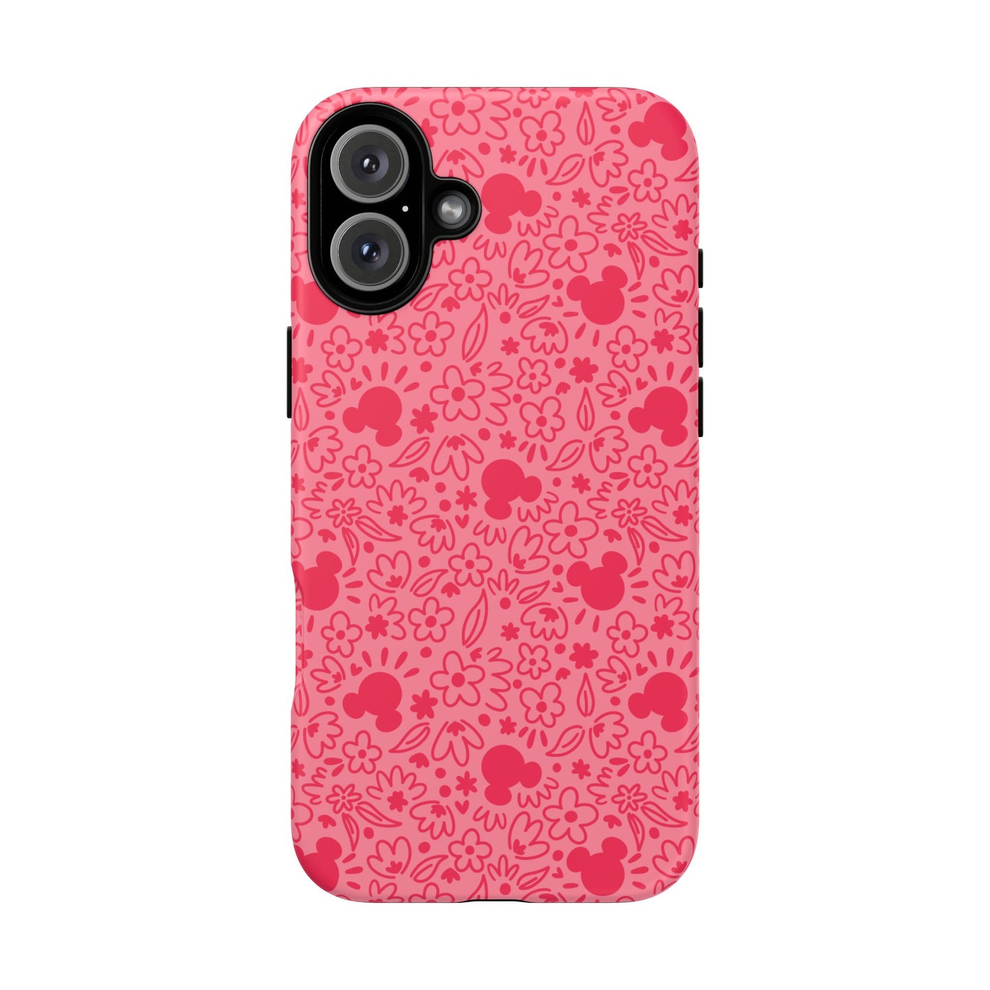 Mouse Florals (Pink) iPhone Case