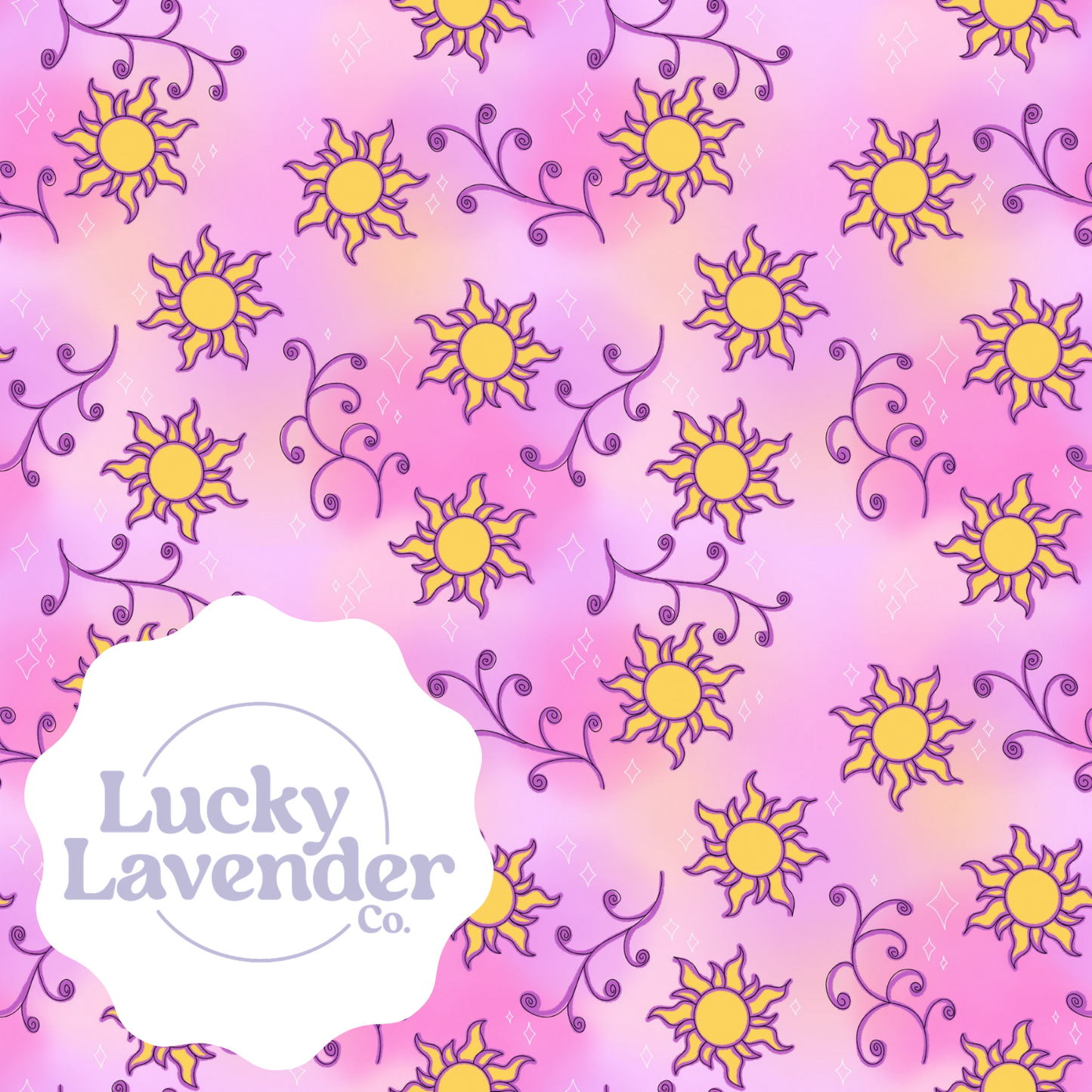 Corona Sunshine Seamless Pattern