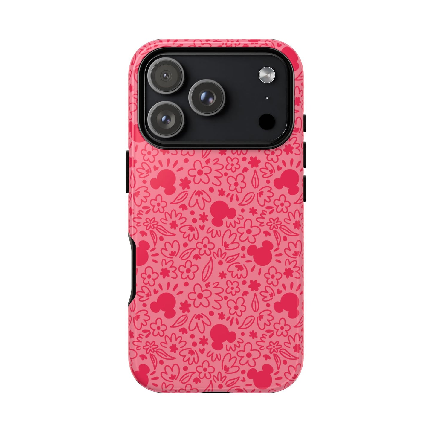 Mouse Florals (Pink) iPhone Case