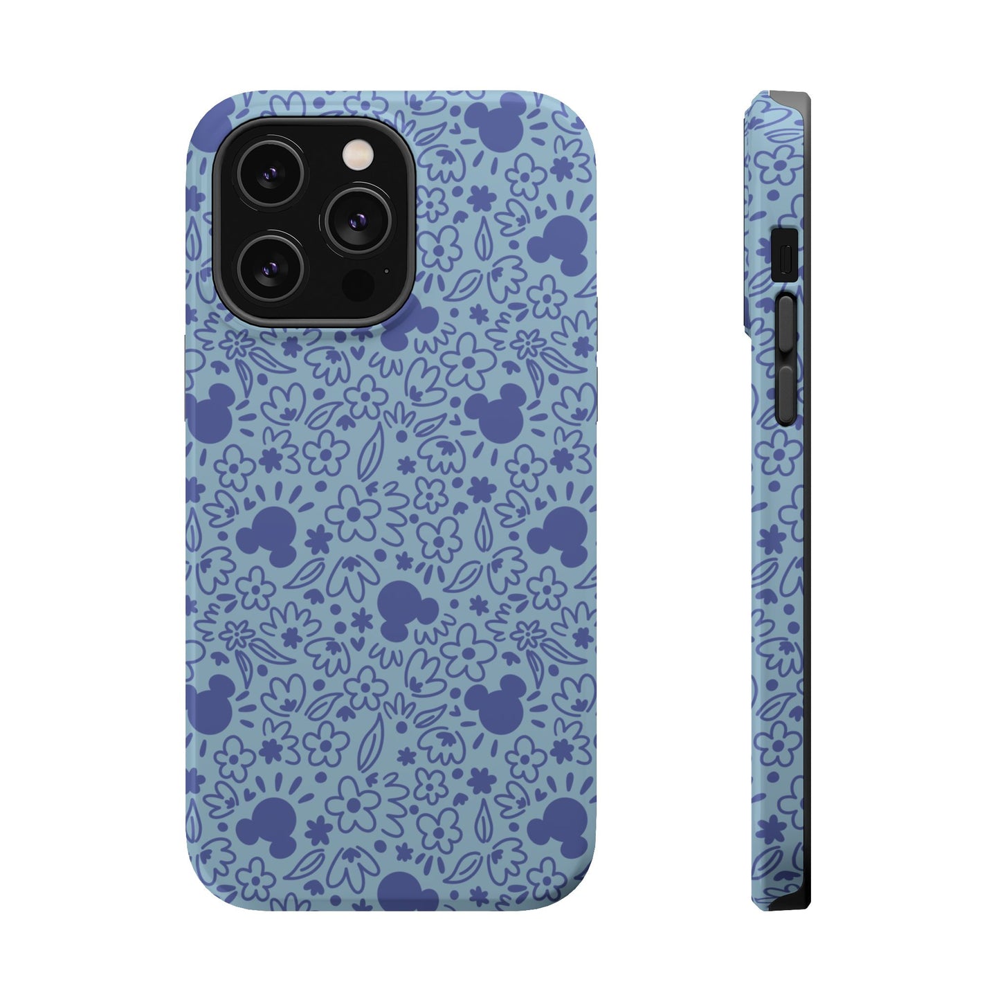 MagSafe Mouse Florals (Blue) iPhone Case