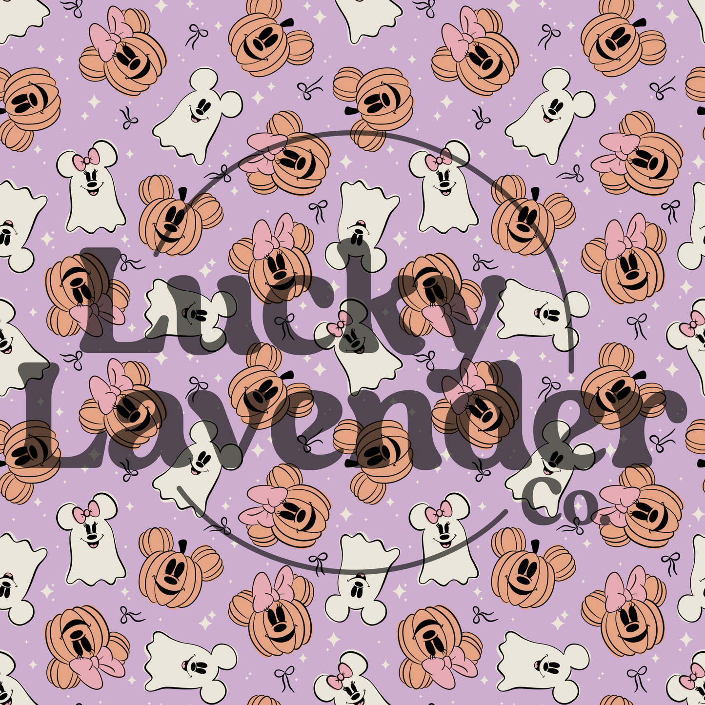 Magical Ghosts & Pumpkins Seamless Pattern