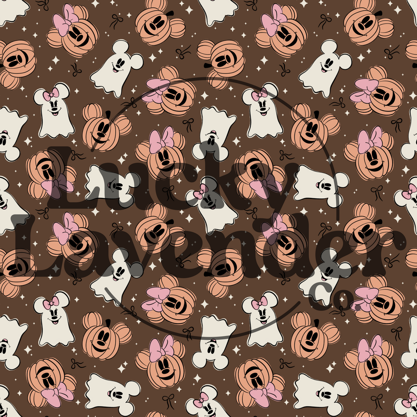 Magical Ghosts & Pumpkins Seamless Pattern