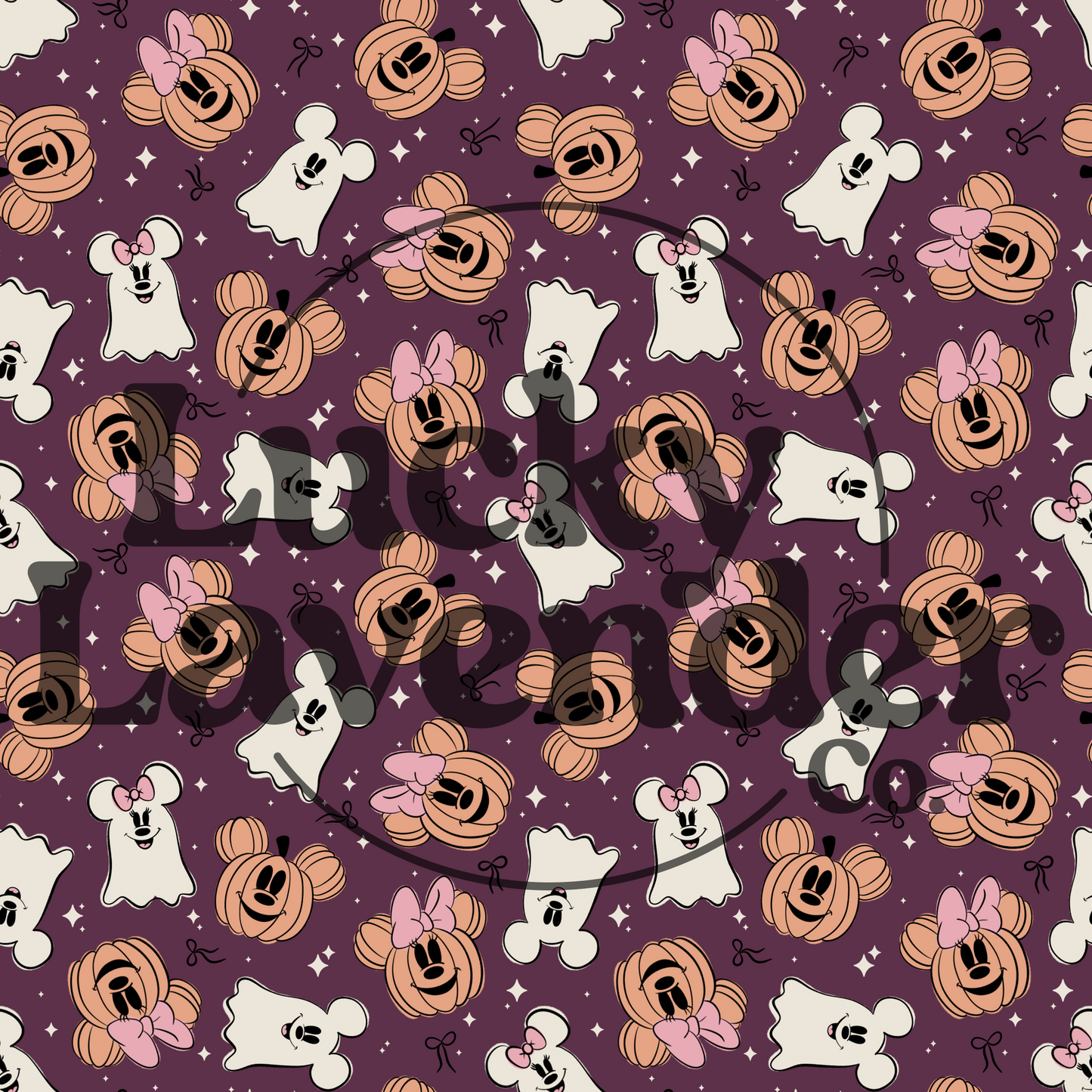 Magical Ghosts & Pumpkins Seamless Pattern