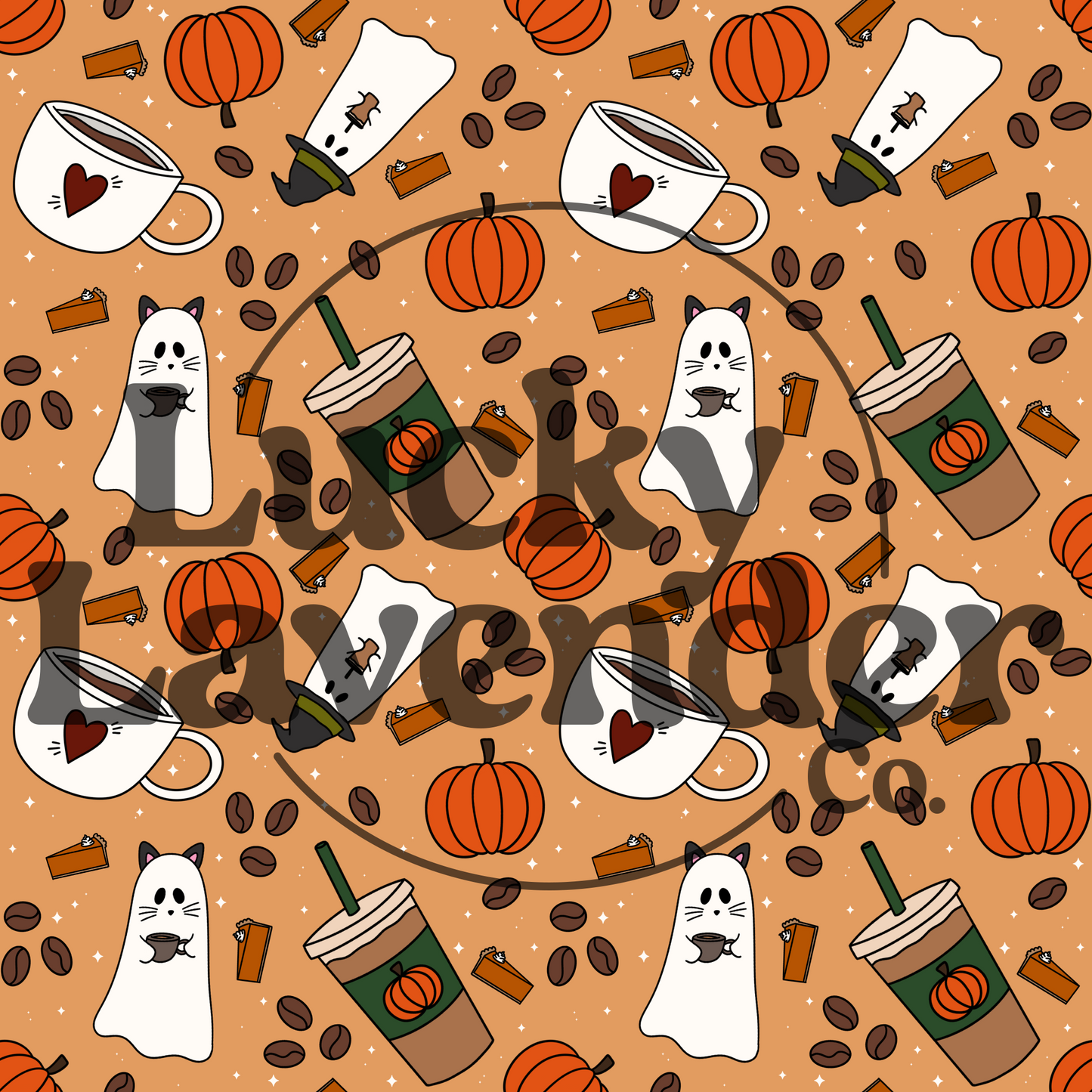 Pumpkin Spice Seamless Pattern