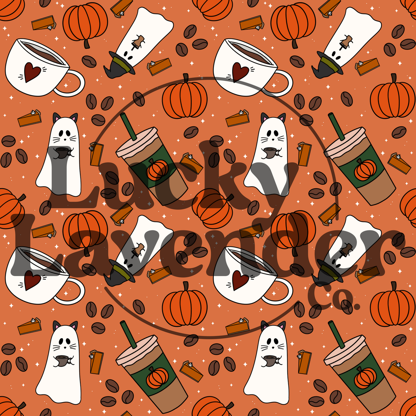 Pumpkin Spice Seamless Pattern