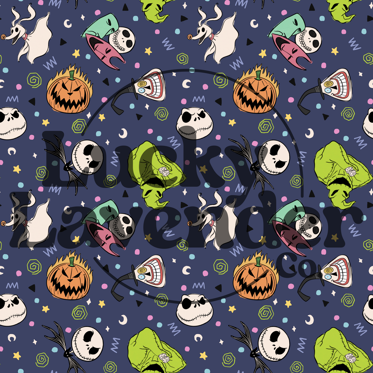 Spooky Holiday Seamless Pattern