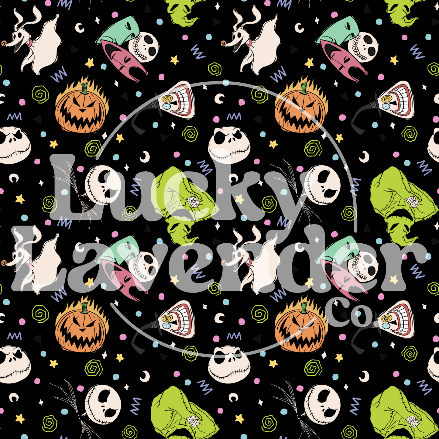 Spooky Holiday Seamless Pattern