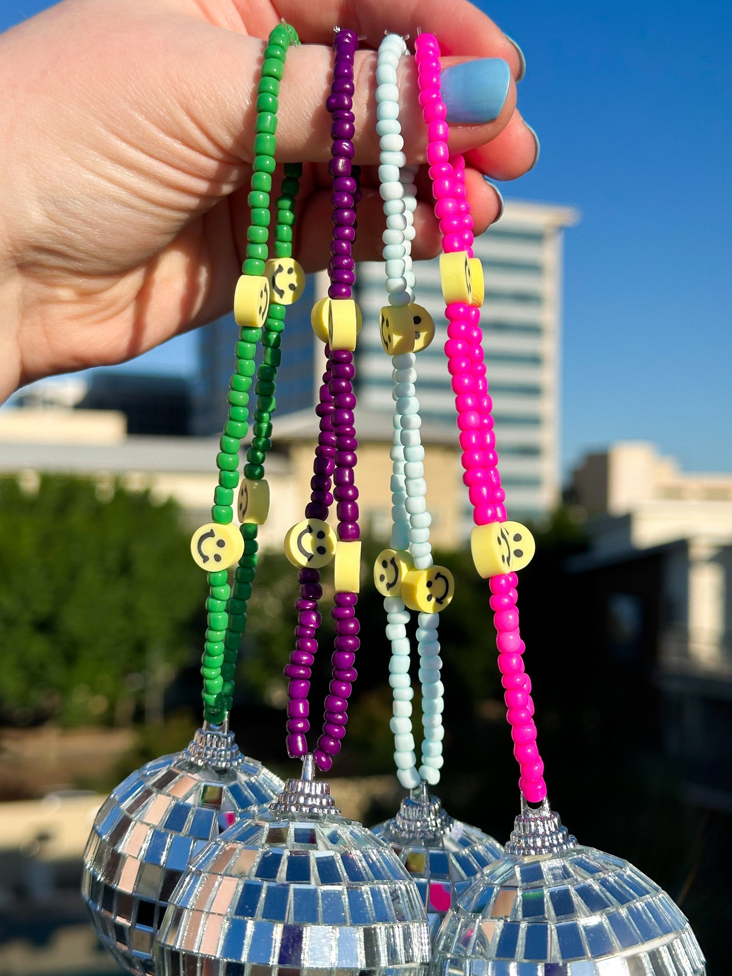 Disco Ball Car Charm