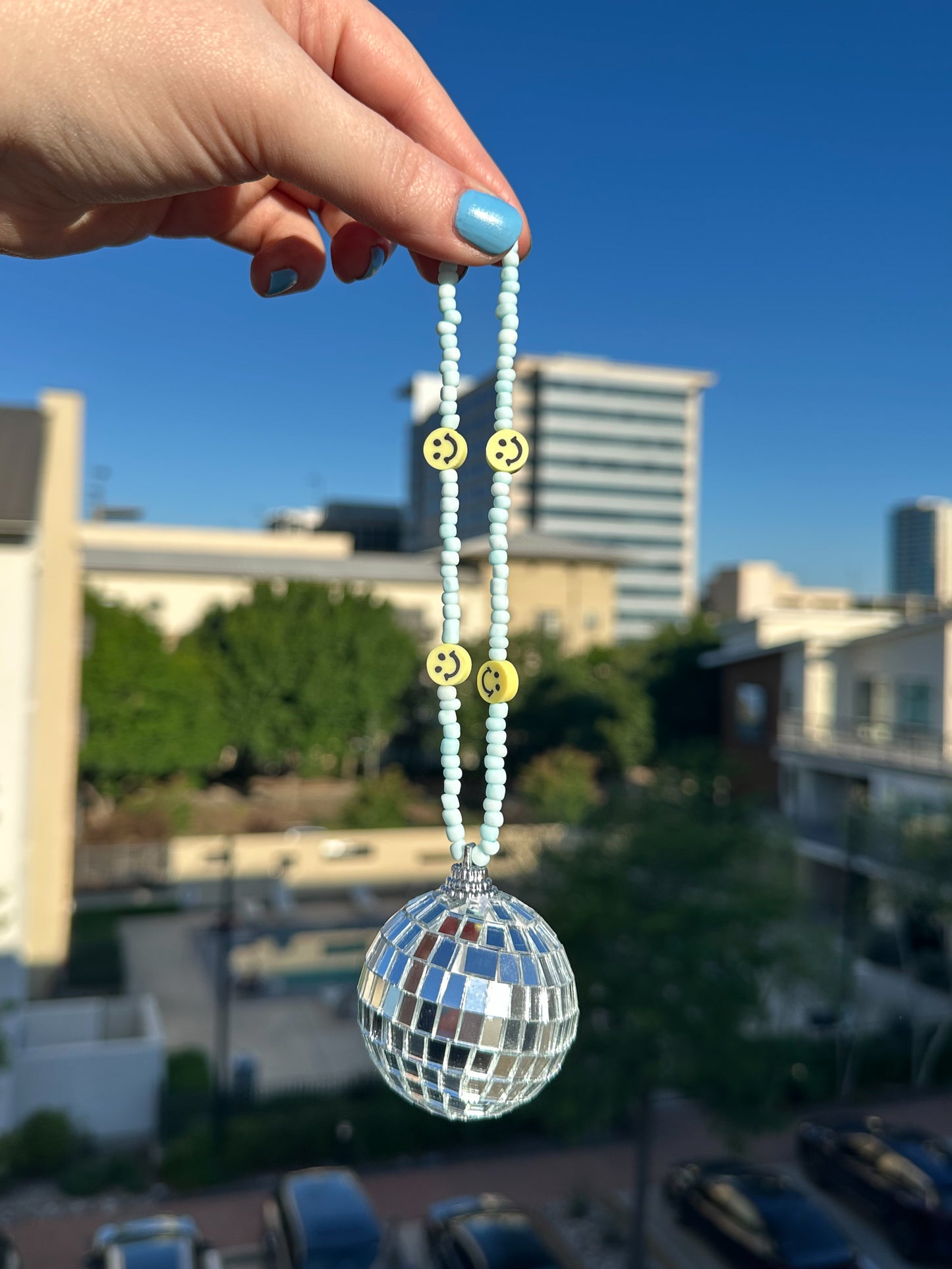 Disco Ball Car Charm