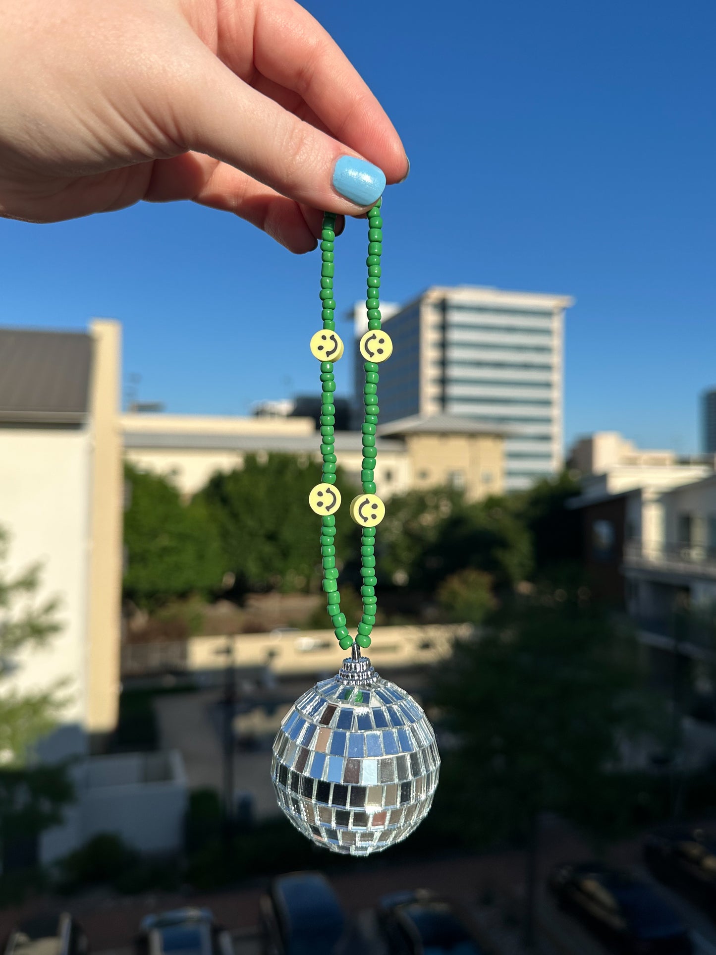 Disco Ball Car Charm