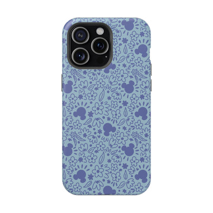 MagSafe Mouse Florals (Blue) iPhone Case