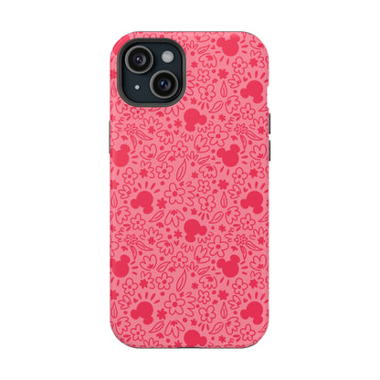 MagSafe Mouse Florals (Pink) iPhone Case