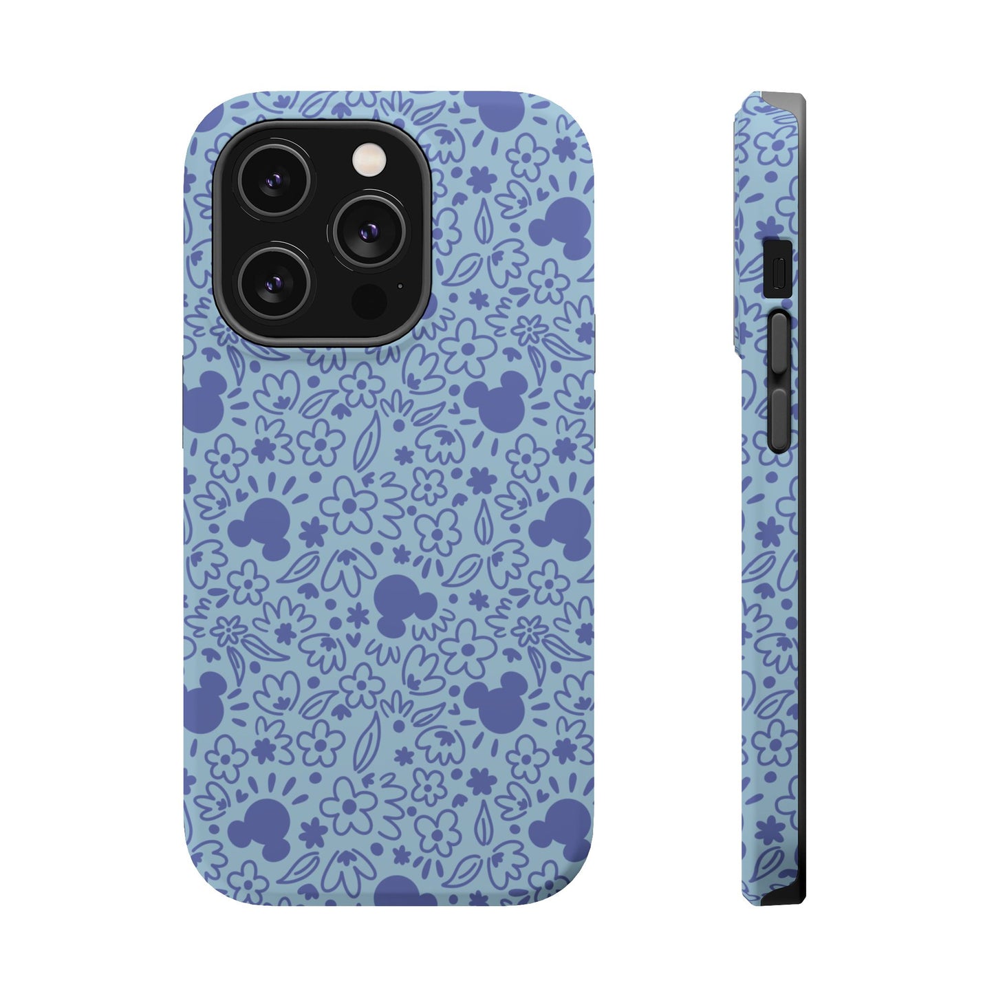 MagSafe Mouse Florals (Blue) iPhone Case