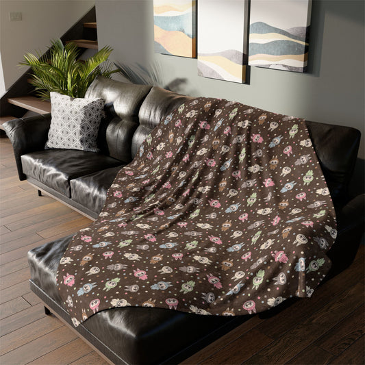 Sweet Monsters Throw Blanket
