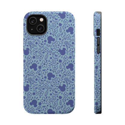 MagSafe Mouse Florals (Blue) iPhone Case