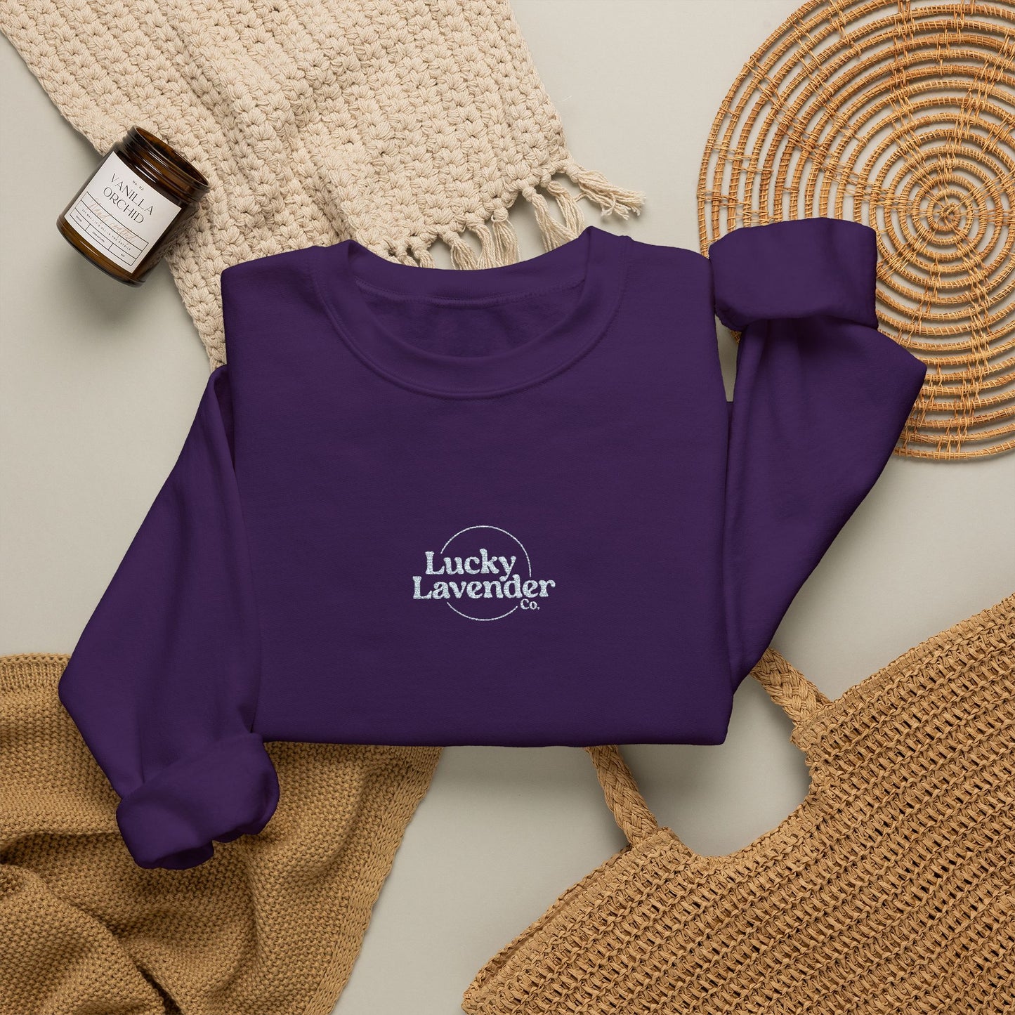 Logo Embroidered Crewneck
