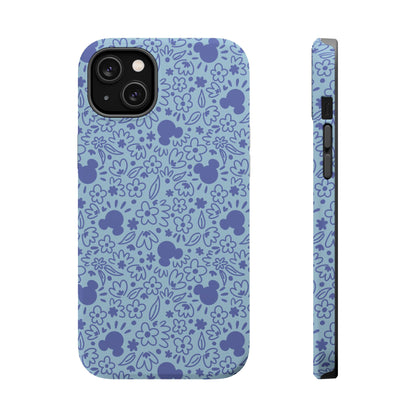 MagSafe Mouse Florals (Blue) iPhone Case