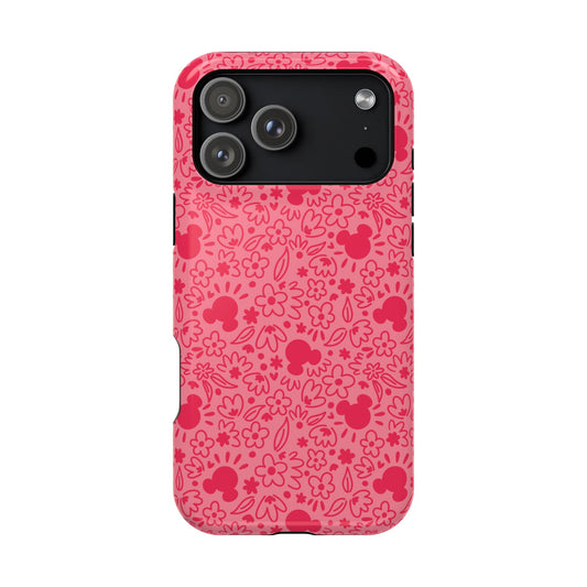 MagSafe Mouse Florals (Pink) iPhone Case