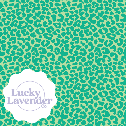 Mousey Cheetah Seamless Pattern - Lime/Kelly
