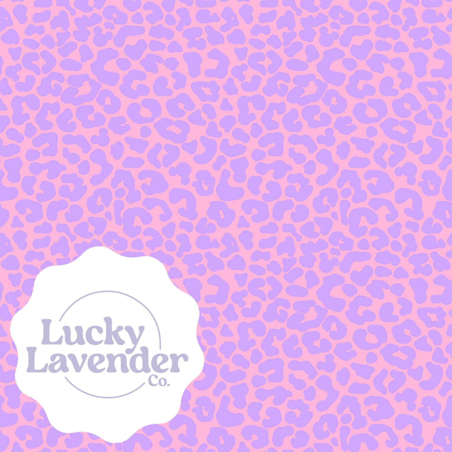 Mousey Cheetah Seamless Pattern - Pink/Periwinkle