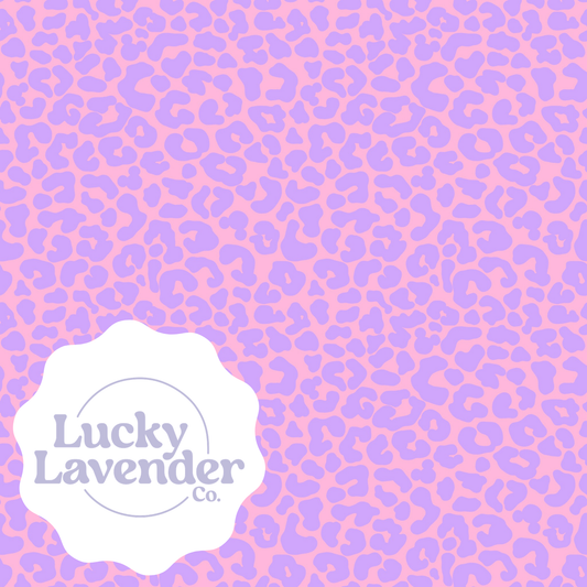Mousey Cheetah Seamless Pattern - Pink/Periwinkle