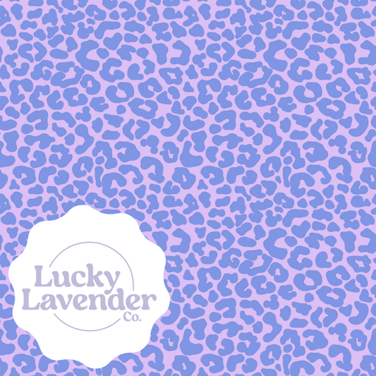 Mousey Cheetah Seamless Pattern - Lavender/Periwinkle