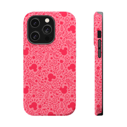 MagSafe Mouse Florals (Pink) iPhone Case