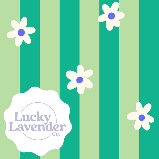 Daisies Seamless Pattern - Green/Cream